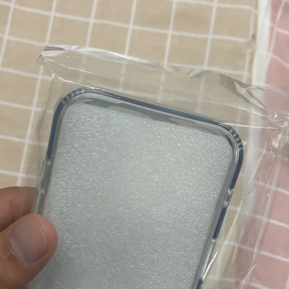 Diesel Blue Glitter Phone Case with Gray Logo Accent